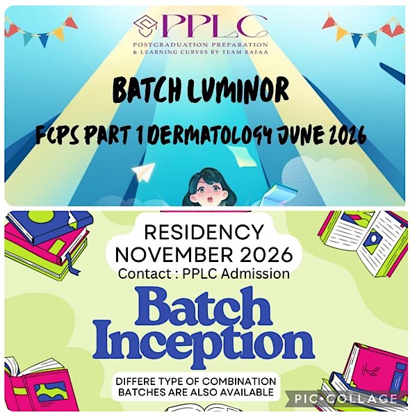 FCPS-1 (Regular) & Residency (Extended Pro)